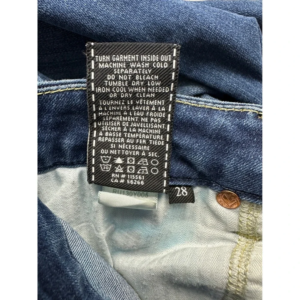 7 For All Mankind A Pocket Jeans Women 28 Dark Wash Bootcut Stretch Denim
